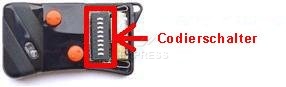 Handsender: APRIMATIC TG2M 30.900 MHz mit 2 Tasten