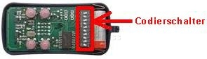 Handsender: ALLMATIC AEMX4 mit 4 Tasten