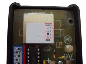 Handsender: ANSONIC SF 433-2E 434.075 MHz gruppe C mit 2 Tasten