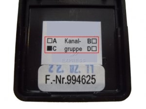 Handsender: ANSONIC SF 433-1 mini 434.075Mhz gruppe C mit 1 Tasten