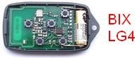 Handsender: DITEC BIXLG4 mit 4 Tasten