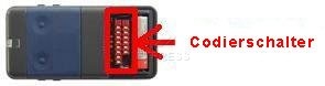 Handsender: CARDIN S438-TX2 mit 2 Tasten