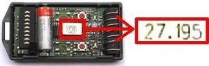 Handsender: CARDIN S466-TX4 blue mit 4 Tasten