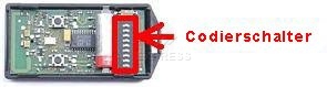 Handsender: CARDIN S476-TX2 mit 2 Tasten