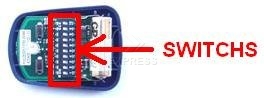 Handsender: DEA GENIE mit 2 Tasten