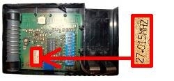 Handsender: GENIE S435B  27.015 MHz mit 1 Tasten