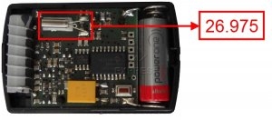 Handsender: H�RMANN HSM4 26.975 MHz mit 4 Tasten