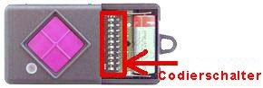 Handsender: DICKERT MAHS433-01 mit 1 Tasten