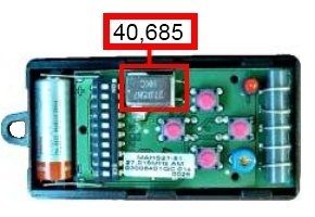 Handsender: DICKERT MAHS40-04 mit 4 Tasten