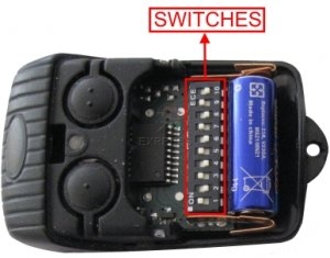 Handsender: ALLMATIC MX2 mit 2 Tasten