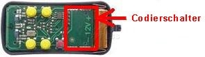Handsender: ALLMATIC PASS-4 mit 4 Tasten