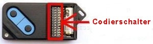 Handsender: GENIUS JA400 mit 2 Tasten