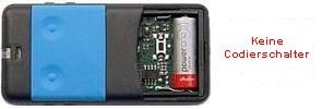 Handsender: CARDIN S435-TX2 blue mit 2 Tasten